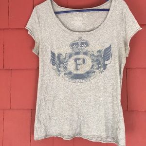 PINK by Victoria Secret gray distressed T-shirt